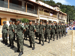 Tiro de Guerra no aniversário de São Sebastião do Alto Tiro de Guerra no aniversário de São Sebastião do Alto