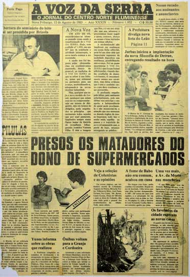 Primeira edição TRISSEMANAL do jornal A VOZ DA SERRA