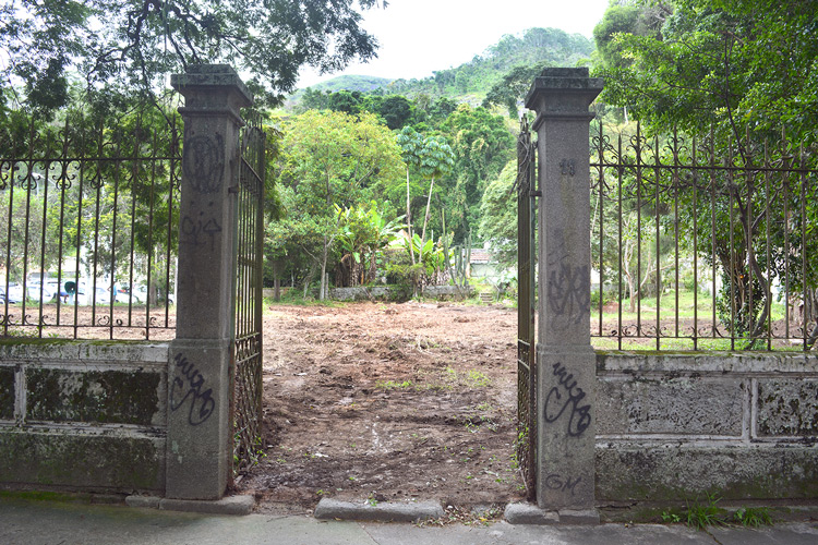 O terreno roçado (Fotos: Henrique Pinheiro)