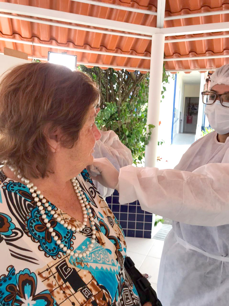 Vacinação de interna do Laje, no último dia 20 (Arquivo AVS/ Henrique Pinheiro)