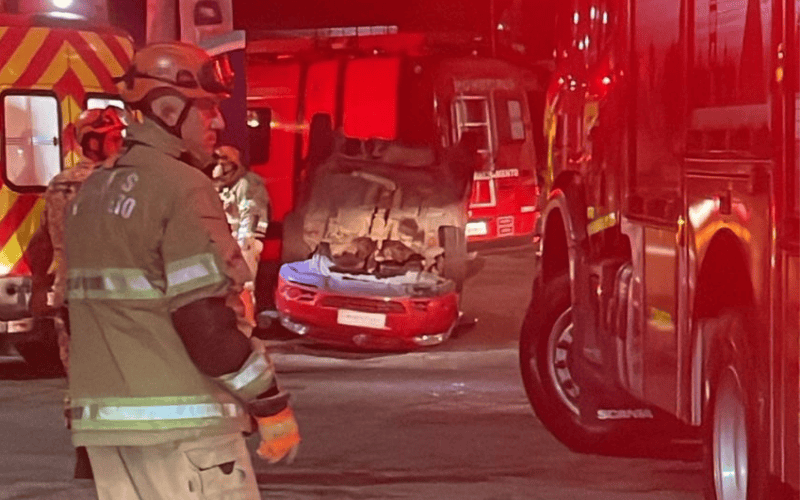 Fotos: Enviadas por leitores / Acidente em Duas Pedras
