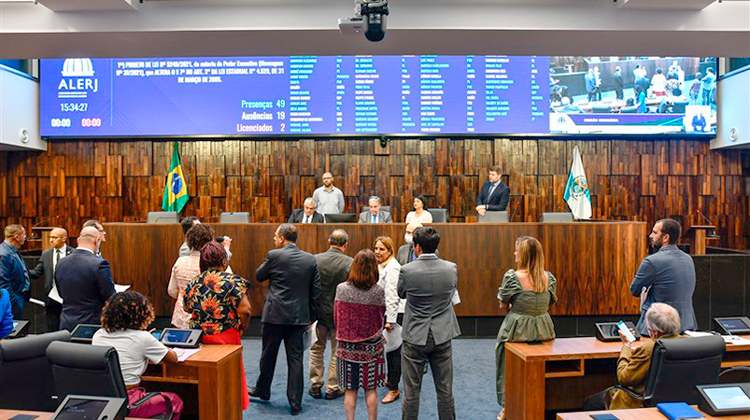 A indicação do desembargador para receber a medalha foi aprovada no plenário da Alerj na última semana (Foto: Octacílio Barbosa/Alerj)