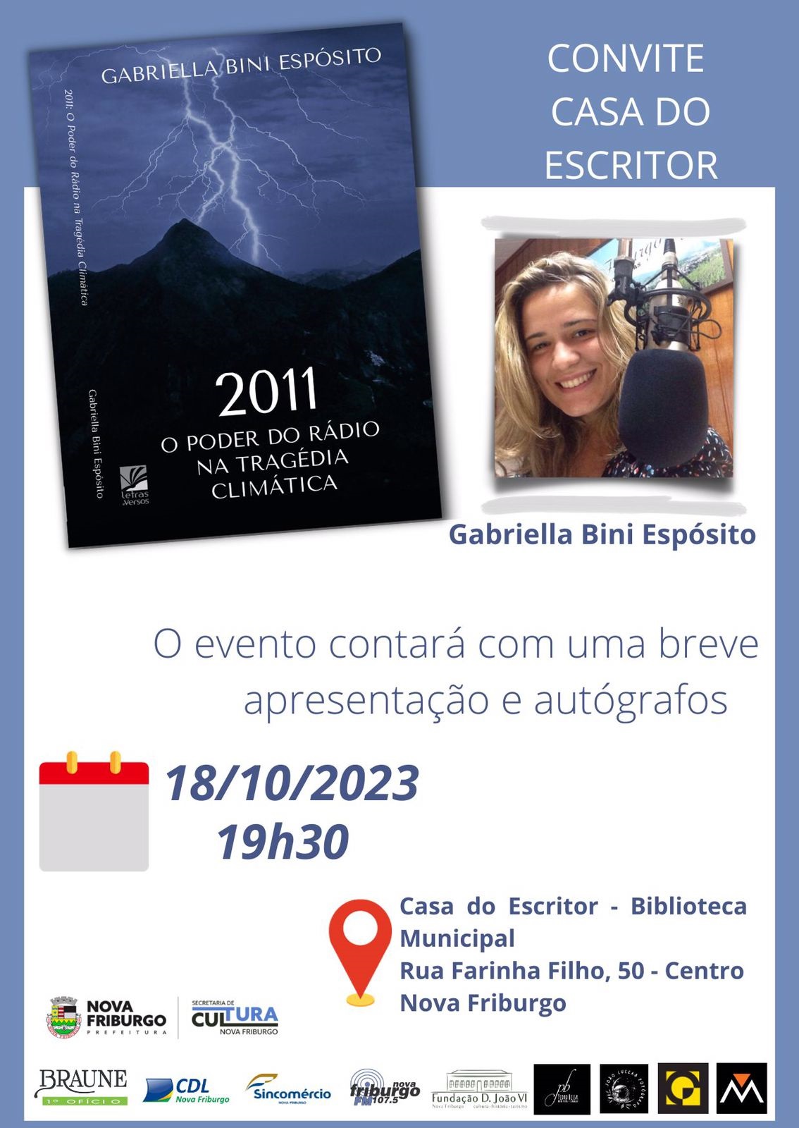 Gabriella Bini apresenta nesta quarta seu livro sobre a tragédia de 2011