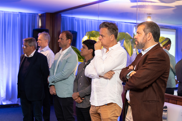 Os líderes empresariais no lançamento da Fevest (Fotos de @João Luccas Oliveira)  