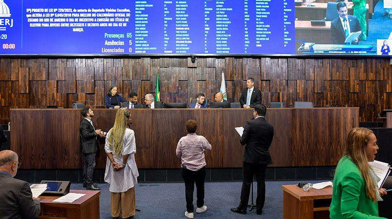 A proposta foi votada em primeira discussão na sessão de quarta-feira, no Palácio Tiradentes, no Rio (Foto: Octacílio Barbosa/Alerj)  