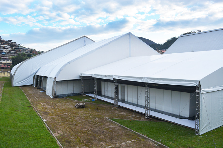 O hospital de campanha em Conselheiro (Arquivo AVS/ Henrique Pinheiro)