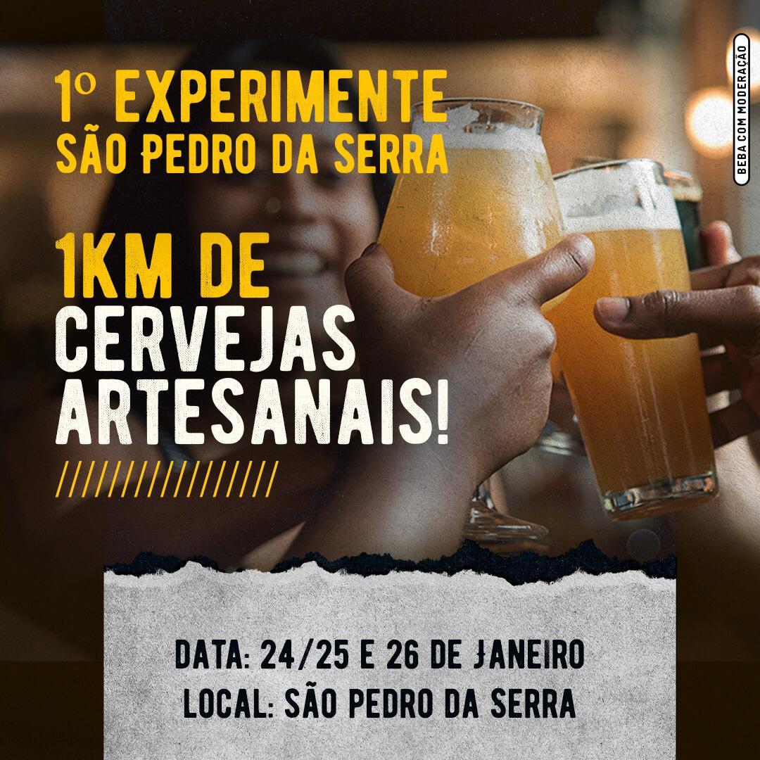 São Pedro promove evento com 1 km de cervejas artesanais e música