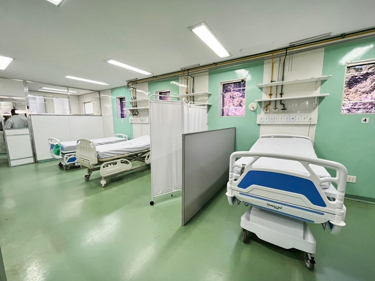 A enfermaria exclusiva para pacientes  renais do Raul Sertã (Fotos de divulgação PMNF)