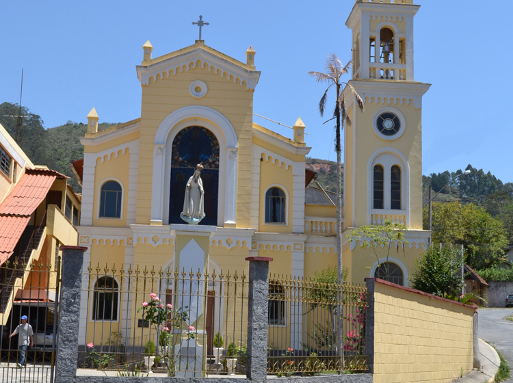 A Paróquia de Duas Pedras, onde o padre Marcelo Piller testou positivo (Arquivo AVS/ Henrique Pinheiro)