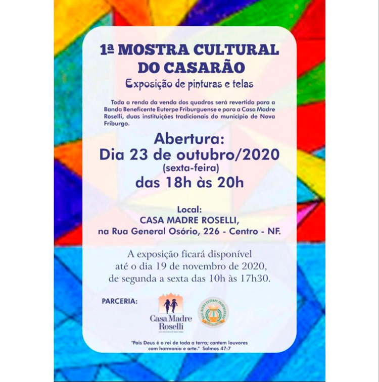 Euterpe e Casa Madre Roselli promovem a 1ª Mostra Cultural do Casarão