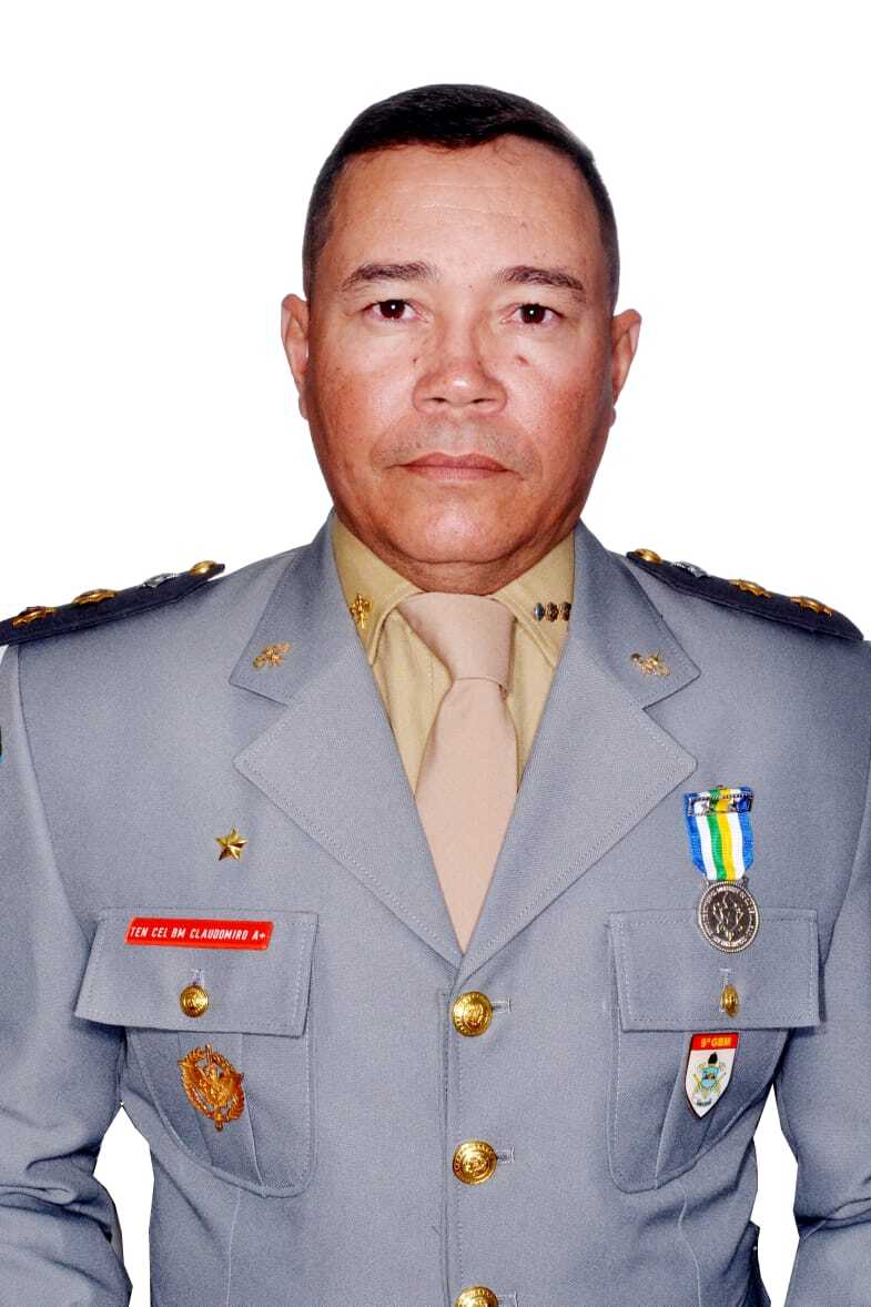 O novo comandante do 6º GBM, tenente-coronel Claudomiro da Silva Oliveira