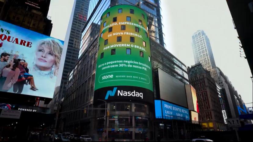 Friburgo brilhando na Times Square (Foto de leitor)