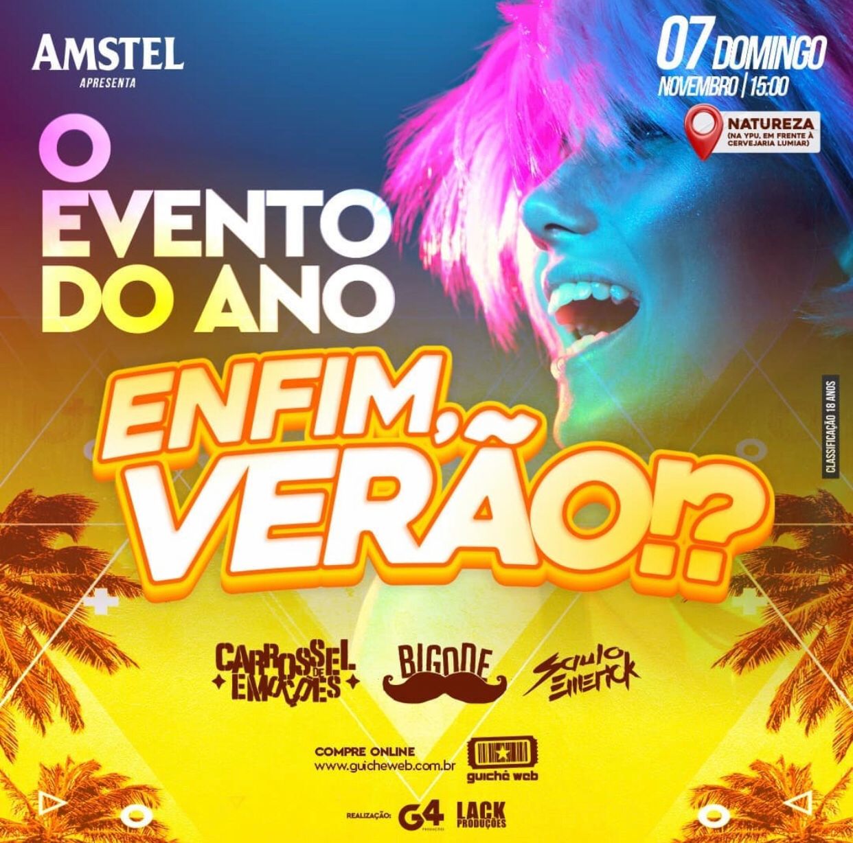 O cartaz do evento