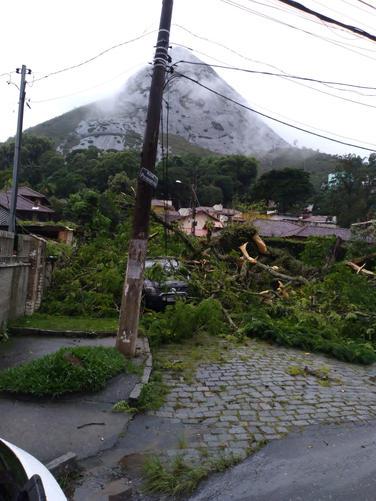 Quando a chuva desce a serra