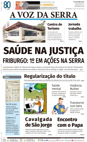 Edição de 26 a 28 de Abril de 2025
