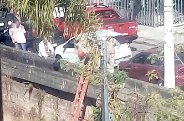 Ainda sem grades de proteção, Rio Santo Antônio é foco de acidentes
