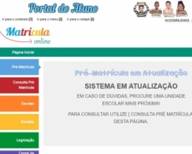 Escolas municipais: “Portal do Aluno” está instável | A Voz da Serra